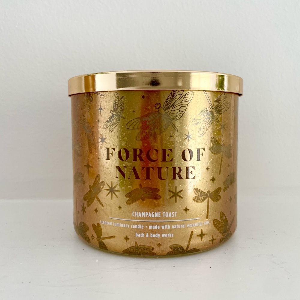 Bath and body works Force of Nature Mothers Day Mom Champagne Toast candle